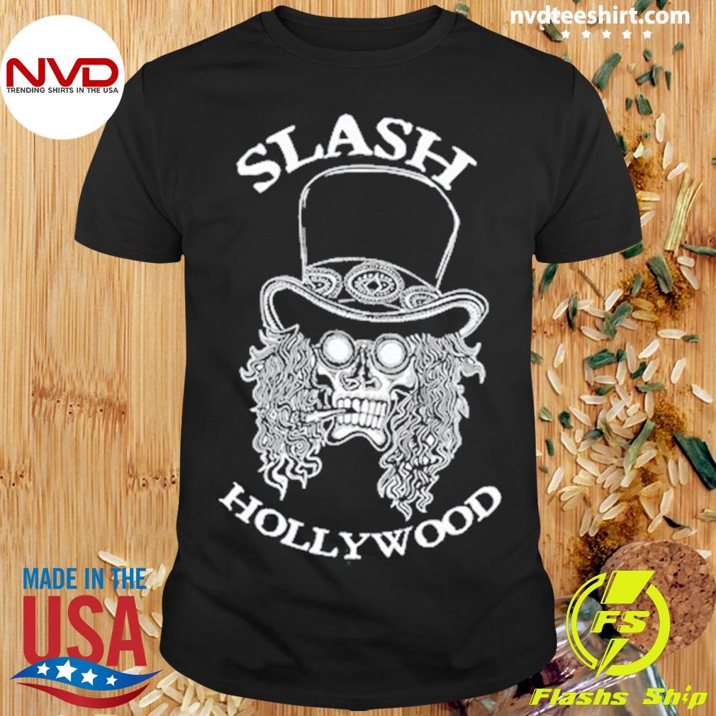 Slash Hollywood Skull Red Shirt