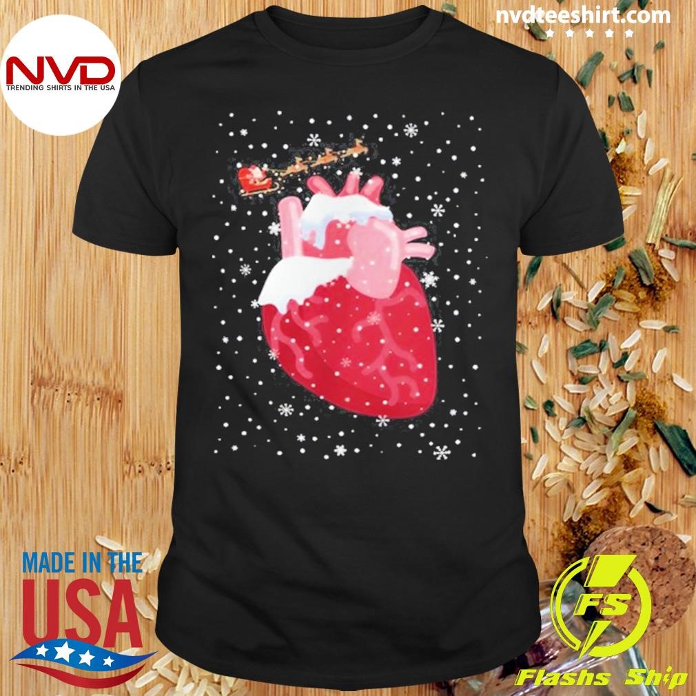 Snow Ugly Christmas And Cardiac Nurse Sweaters Shirt