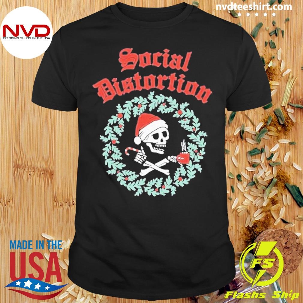 Social Distortion Skelly Wreath Shirt