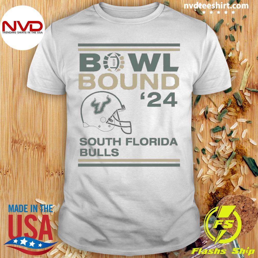 South Florida Bulls football 2024 Bowl Bound Helmet Shirt