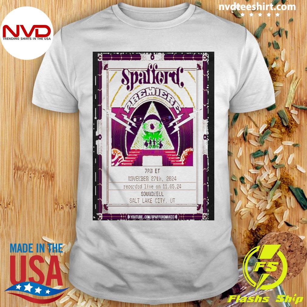 Spafford Nov 27 2024 Soundwell Salt Lake City, Ut Poster Shirt