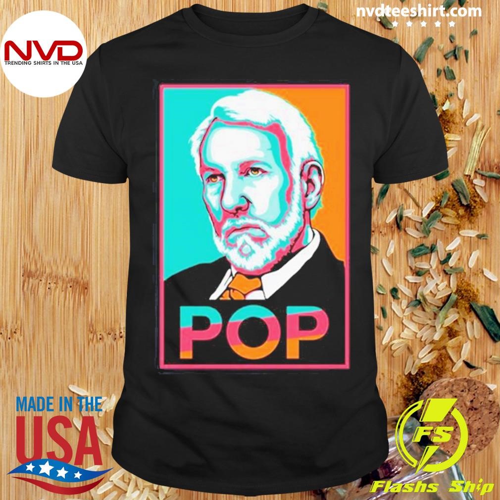 Spurs Gregg Popovich Pop 2024 Shirt