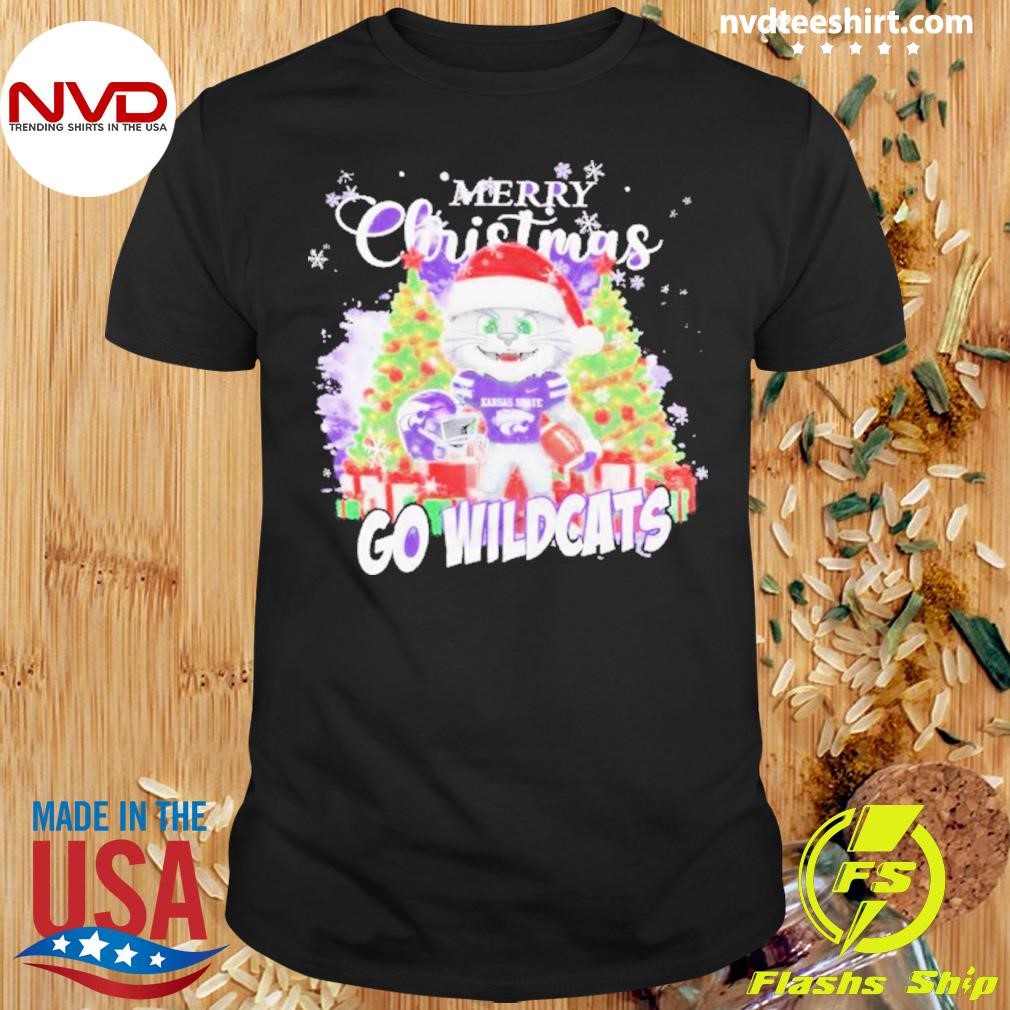 State Wildcats Mascot Merry Christmas Go Wildcats 2024 Shirt