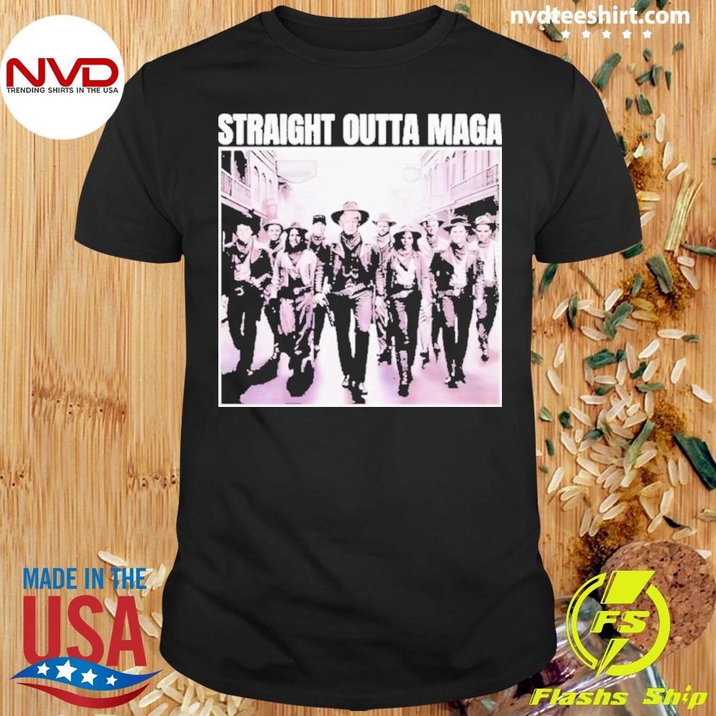 Straight Outta Maga Funny Trump 2024 Shirt