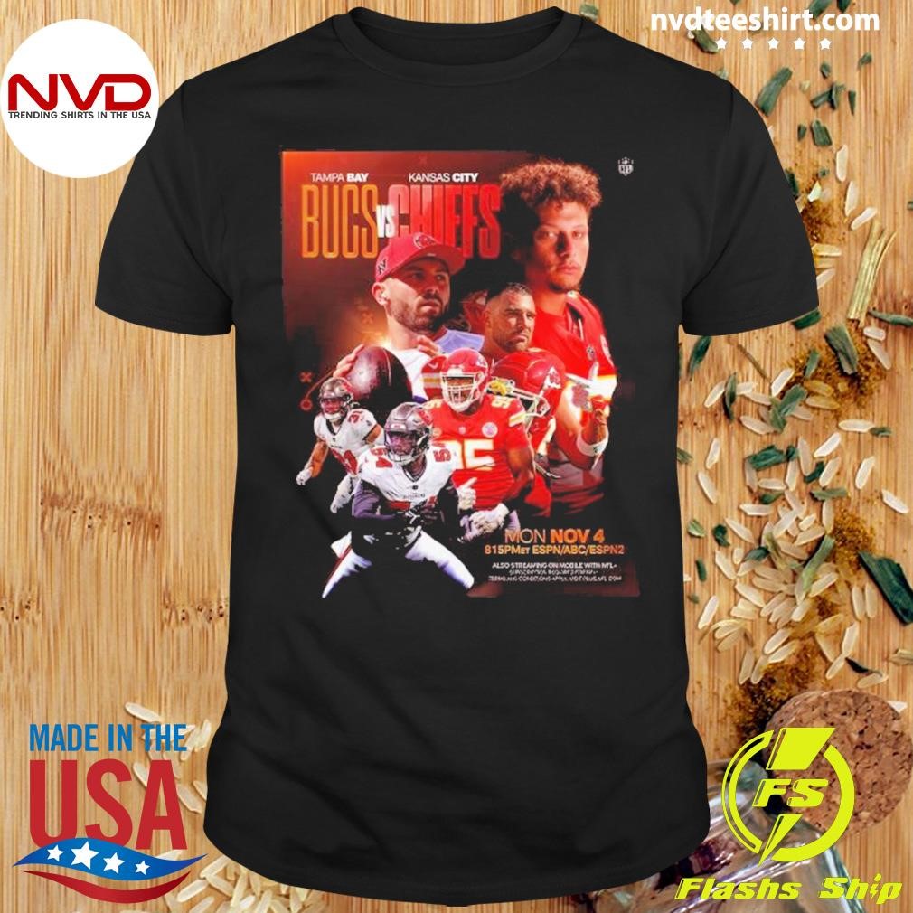 Tampa Bay Buccaneers vs Kansas City Chiefs 2024 Week 9 Matchup Shirt