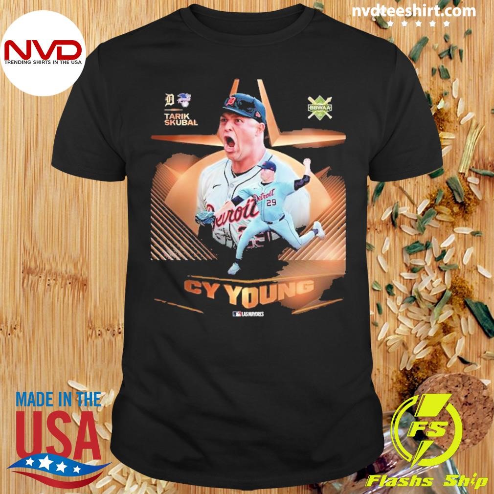 Tarik Skubal Detroit Tigers Cy Young Bbwaa Las Mayores Shirt