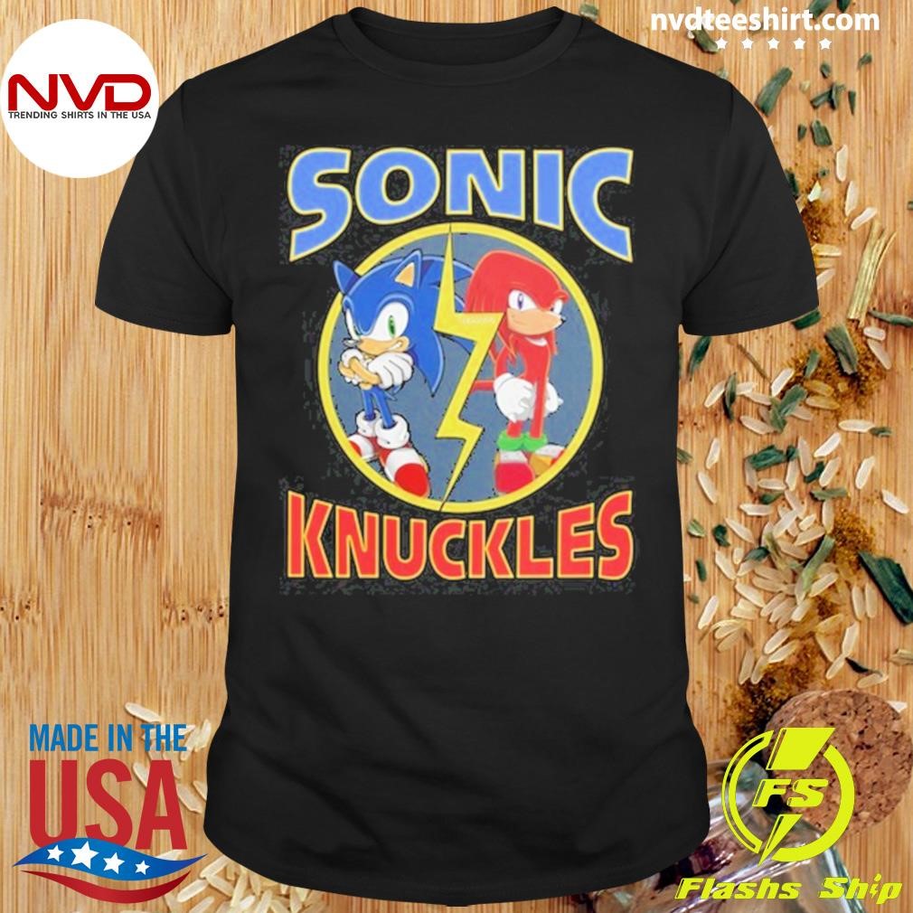 Taylor Decker Wearing Sonic X Knuckles Shirt