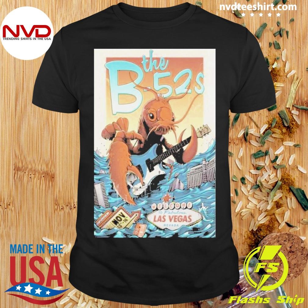 The B-52s The Venetian Theatre Las Vegas, NV Nov 13-16 2024 Tour Shirt