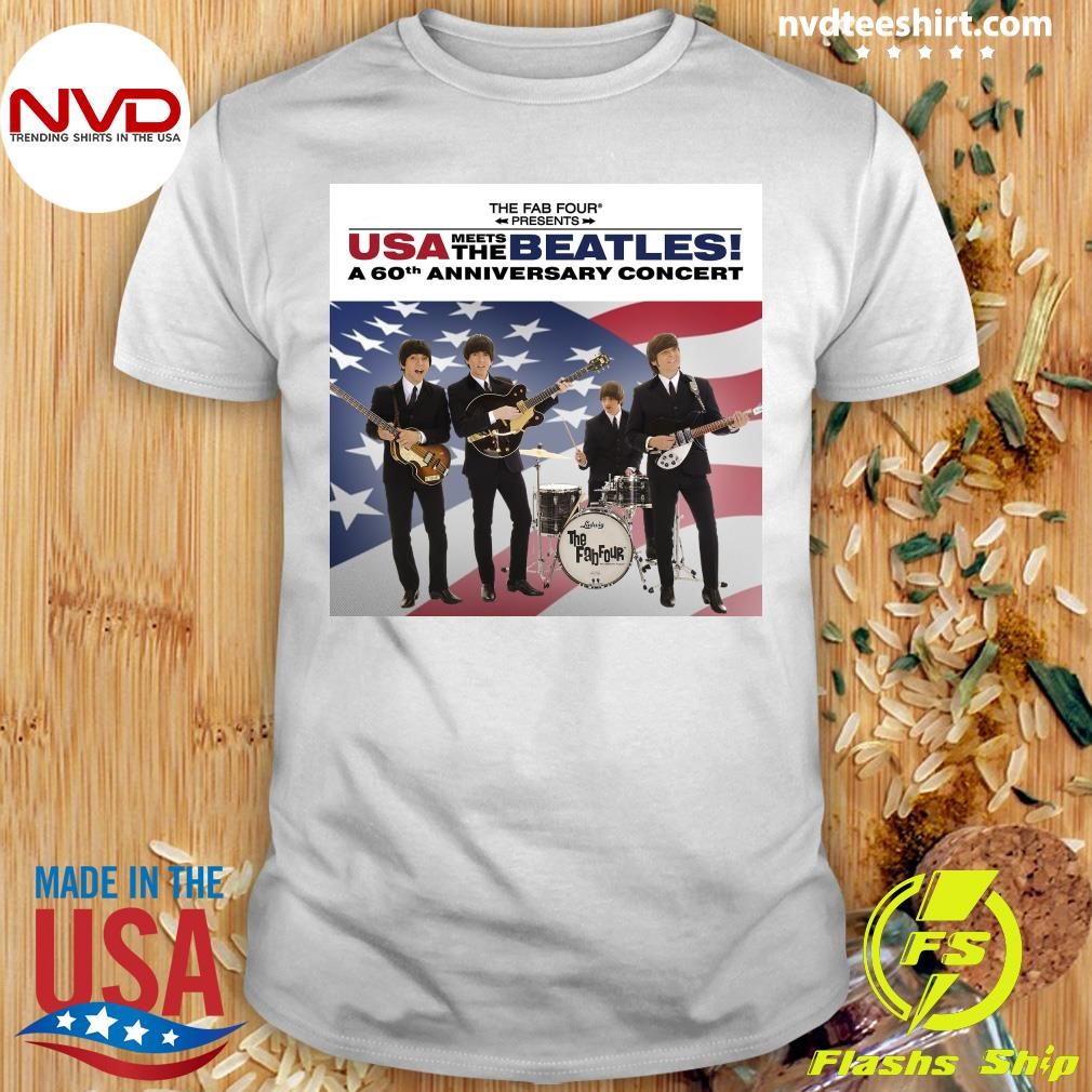 The Fab Four Usa The The Beatles A 60th Anniversary Concert Shirt