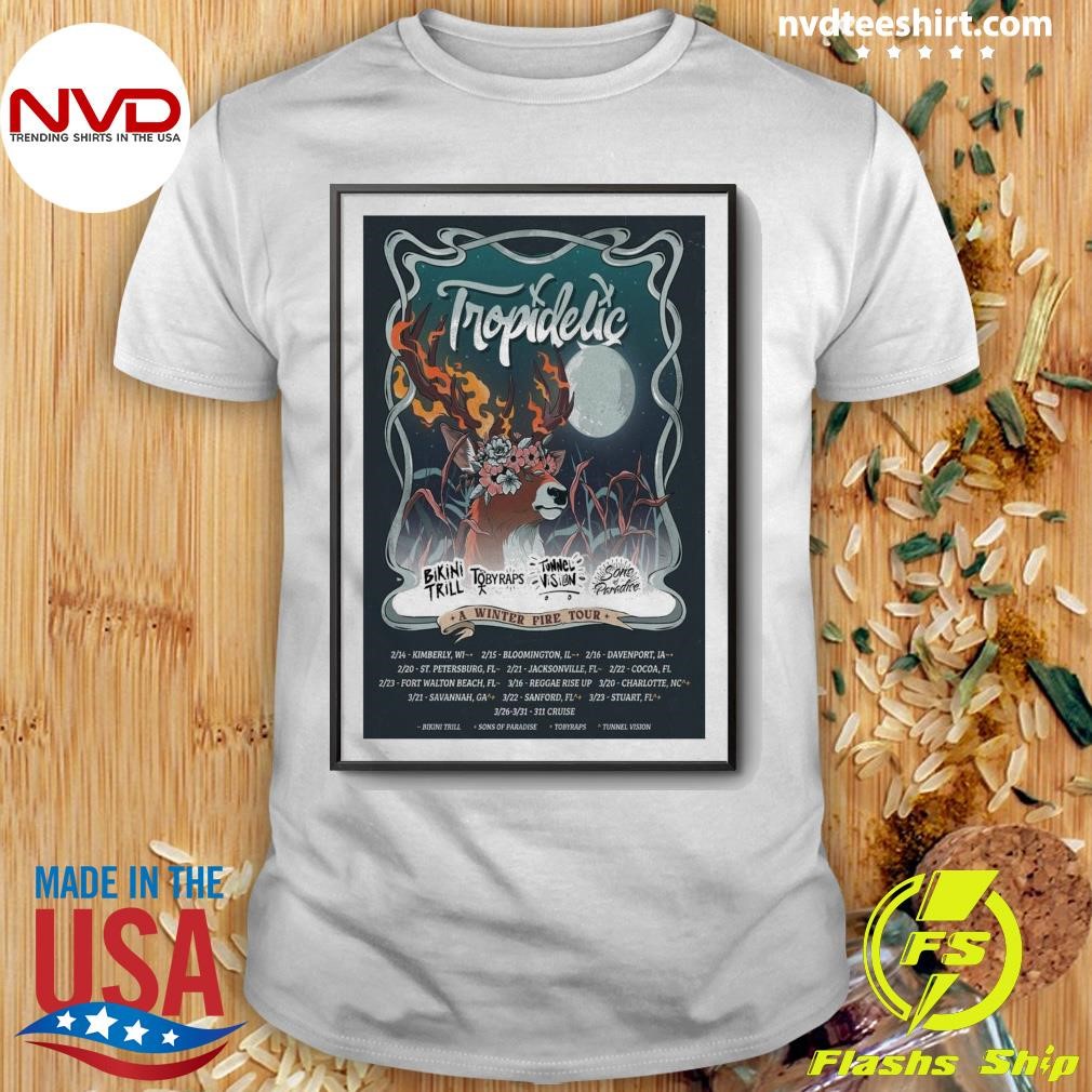 Tropidelic A Winter Fire Tour 2025 Shirt