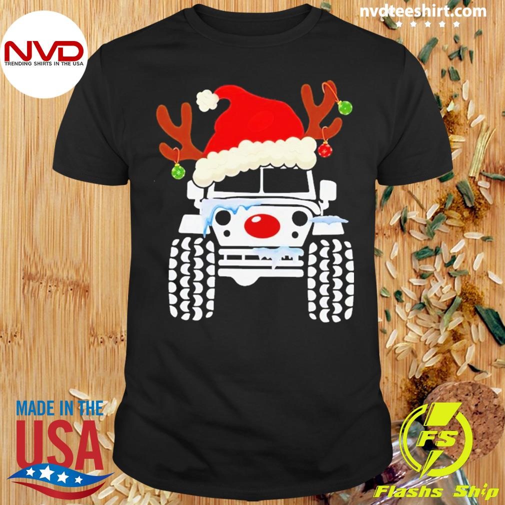 Truck Snow Hat Christmas 2024 Shirt