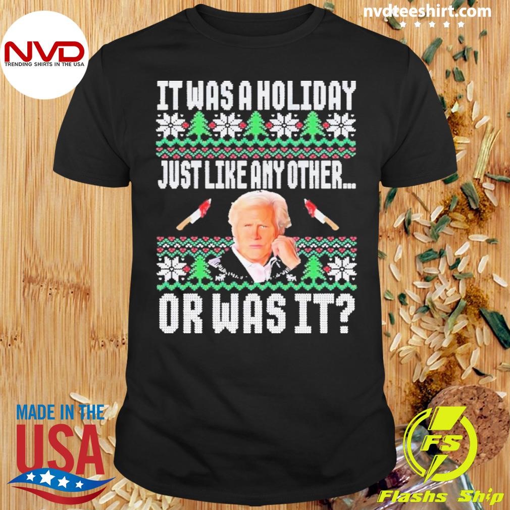 True Crime It Was A Holiday Ugly Xmas 2024 Shirt