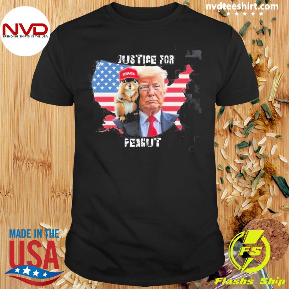 Trump Justice For Peanut 2024 Peanut The Squirrel Animal Lovers Shirt