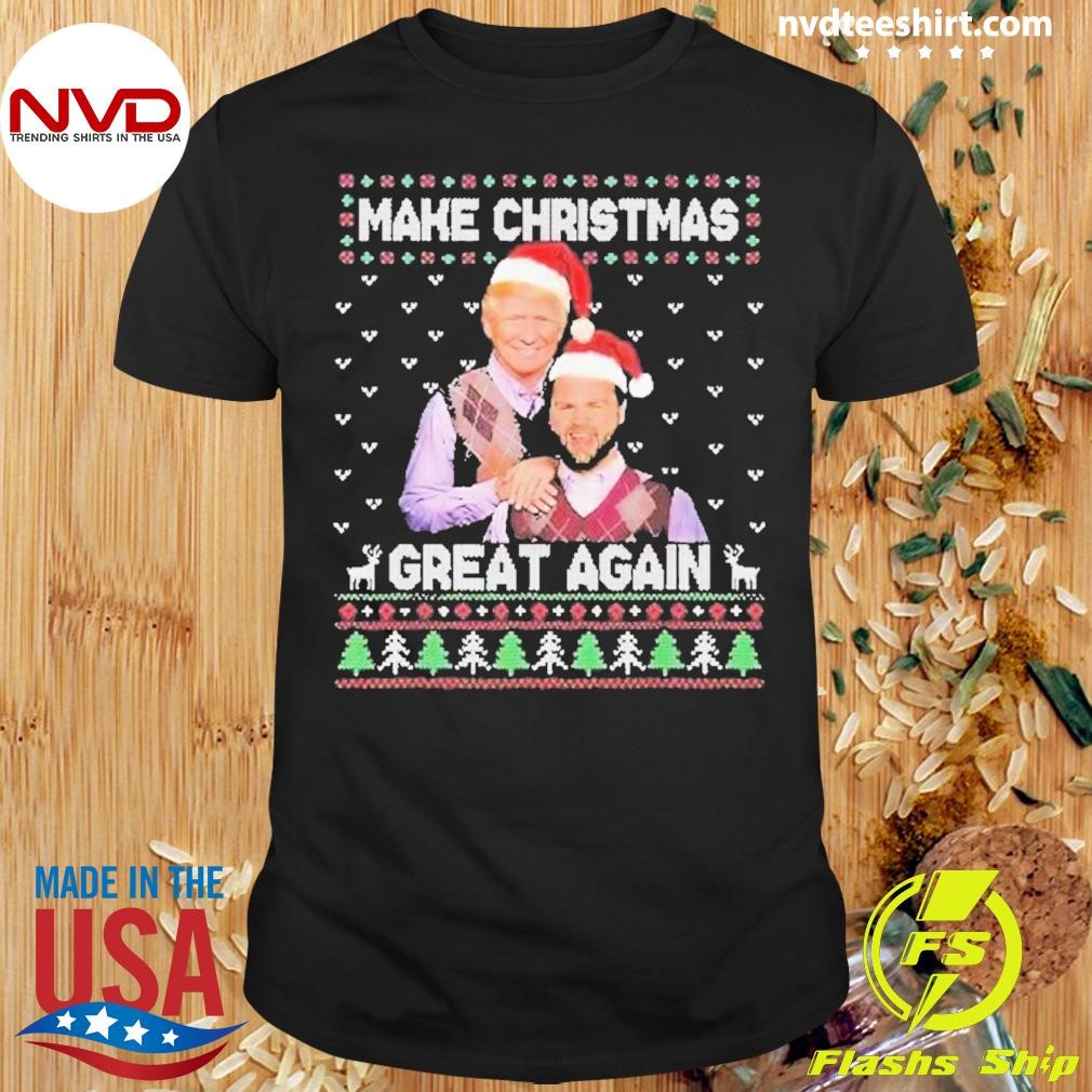 Trump Vance Step Brothers Make Christmas Great Again Santa Shirt