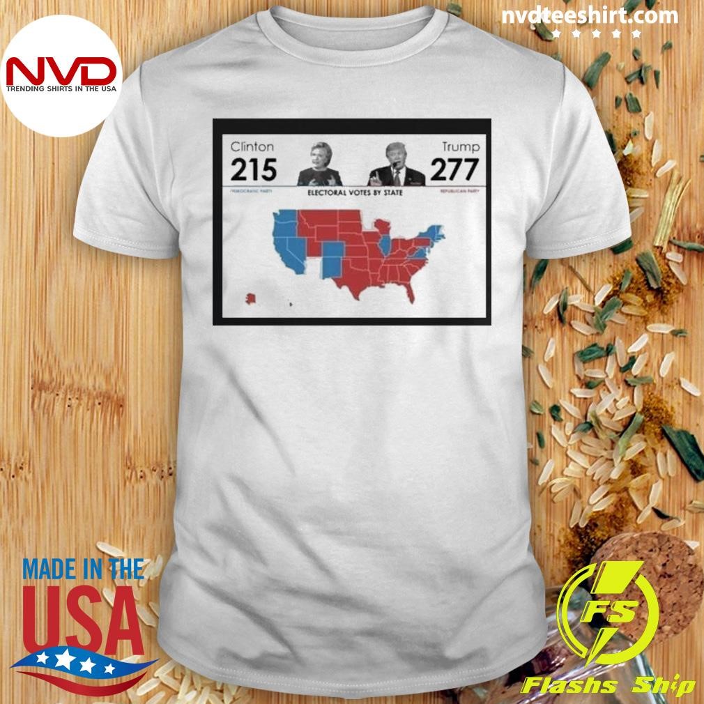 Trump Won 277 President Clinton 215 Shirt