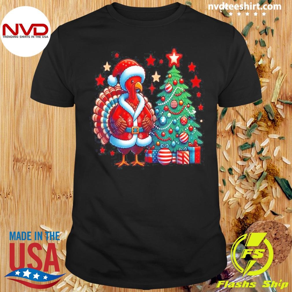 Turkey Christmas Thanksgiving Holiday 2024 Shirt