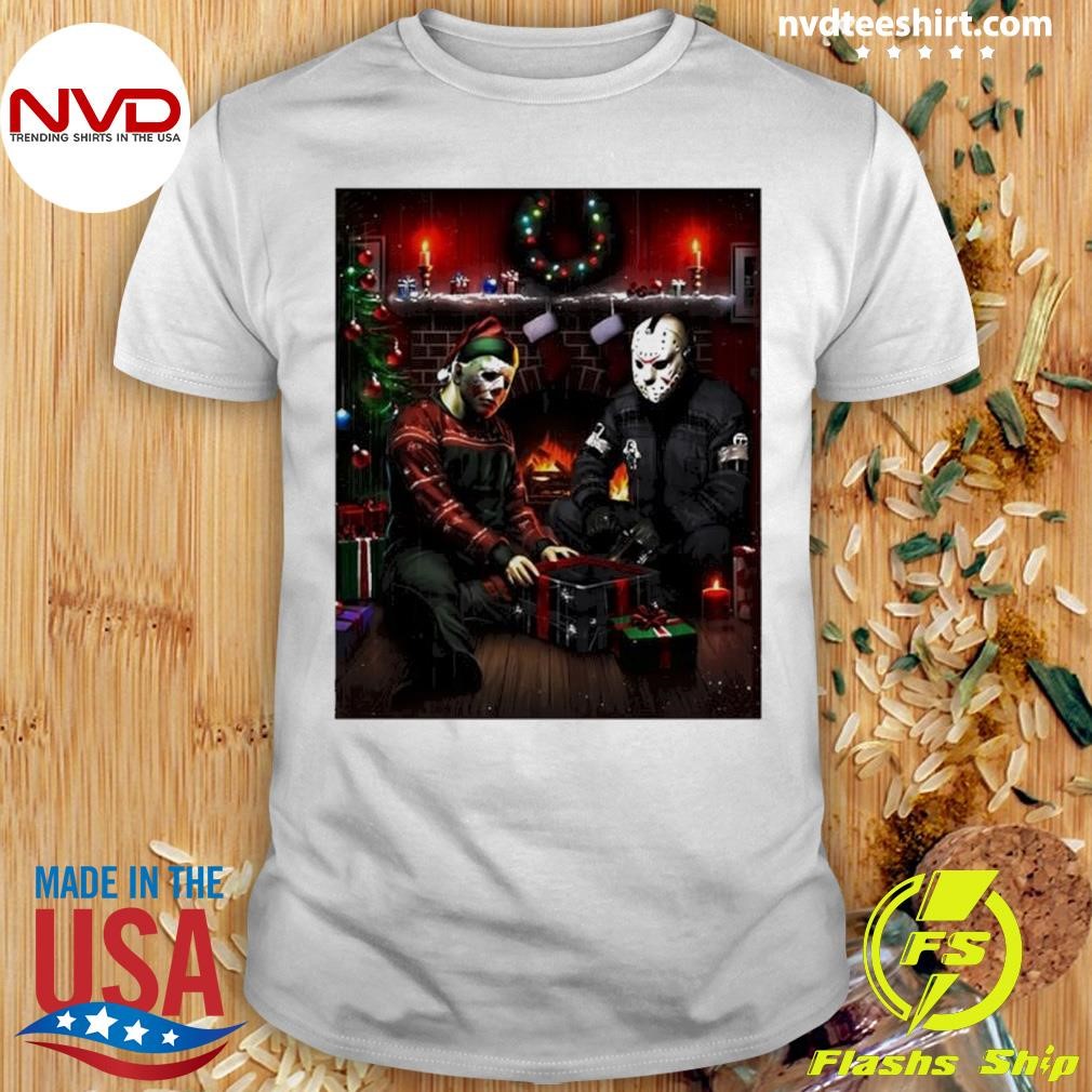 Voorhees And Myers Christmas Horror Christmas 2024 Shirt