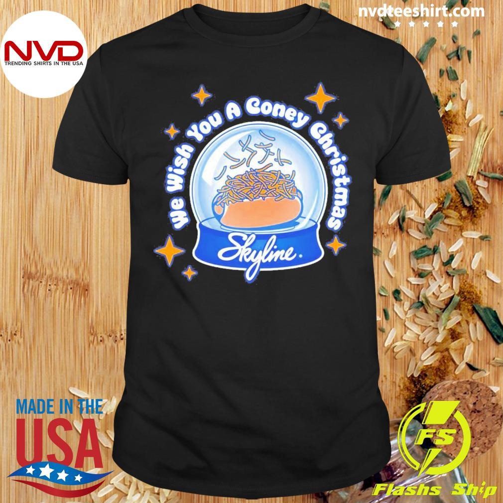 We Wish You A Coney Christmas Skyline Snow Globe Shirt