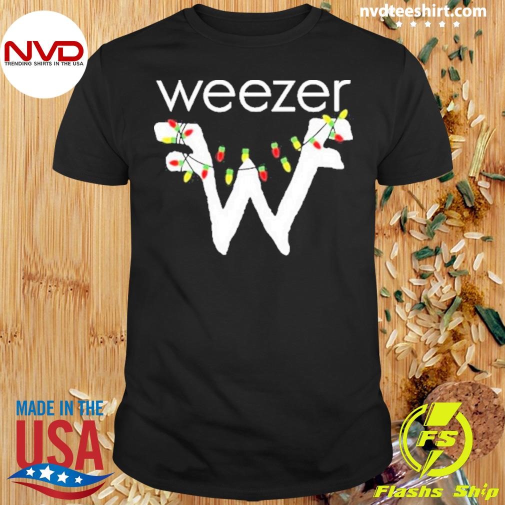 Weezer Lights Holiday Christmas 2024 Shirt