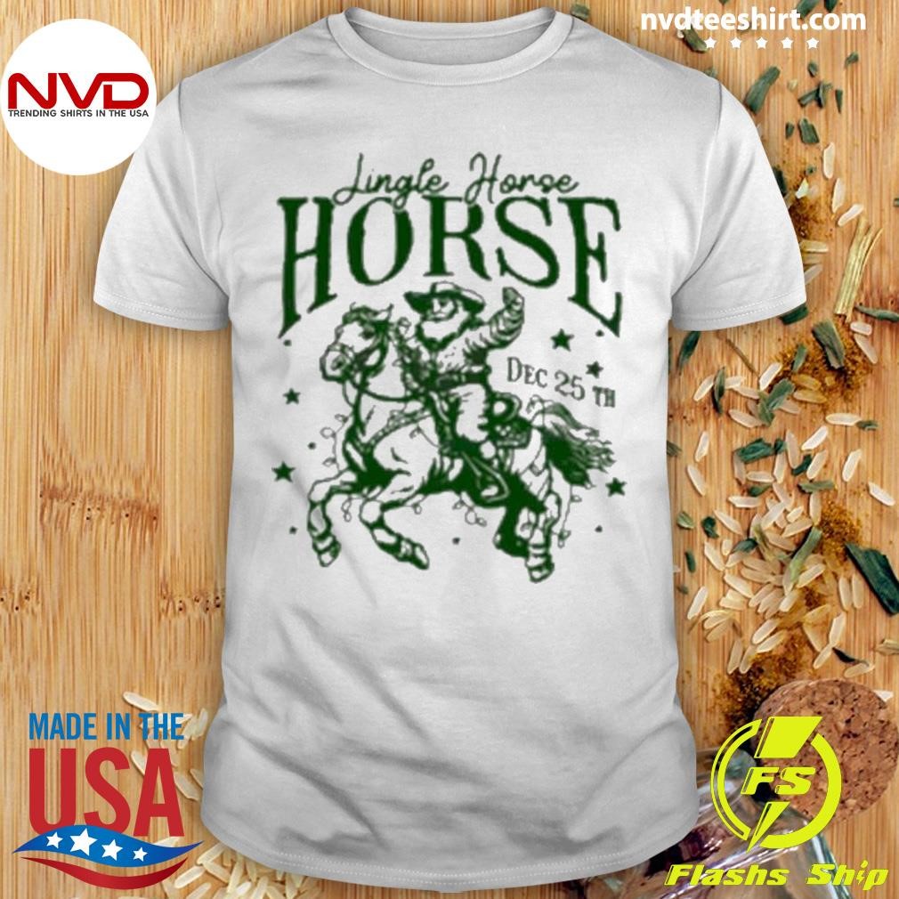 Western Jingle Horse Rodeo Howdy Santa Christmas 2024 Shirt