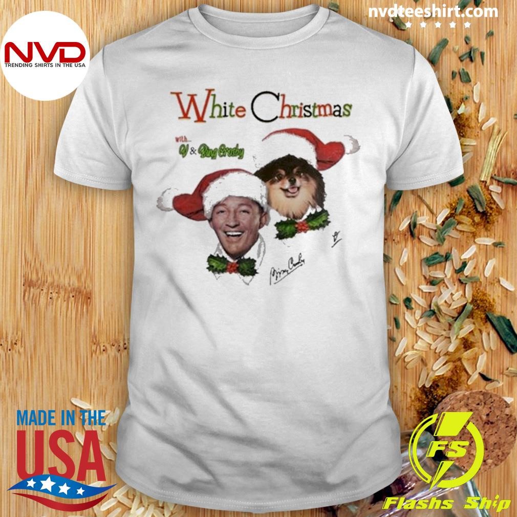 White Christmas Shirt V & Bing Crosby Holidays Christmas 2024 Shirt