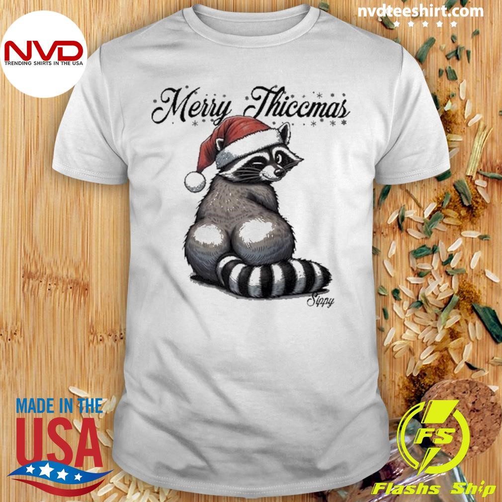 White Sippy Merry Thiccmas Christmas Sweater Shirt