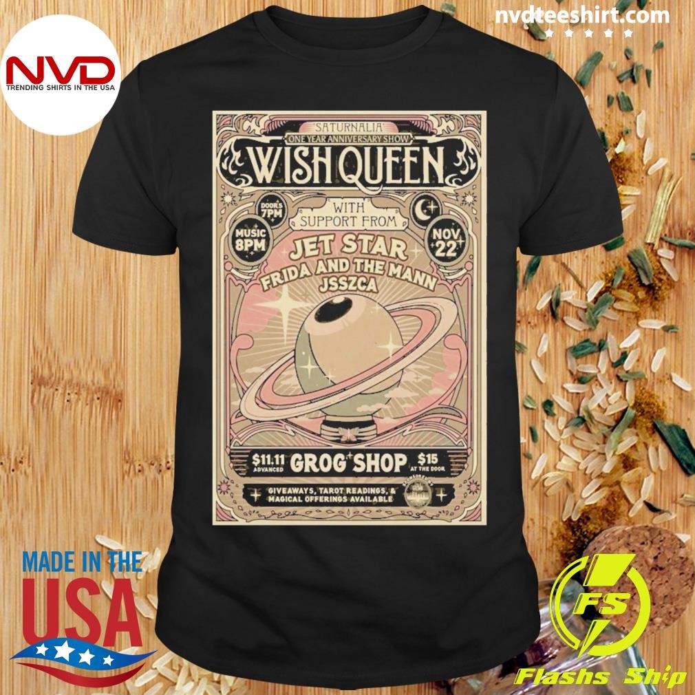 Wish Queen November 22 2024 In Cleveland Oh Show Poster Shirt