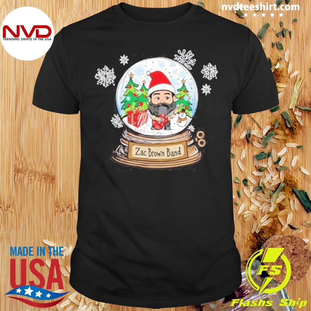 Zac Brown Band Red Snow Globe Christmas Sweaters Shirt