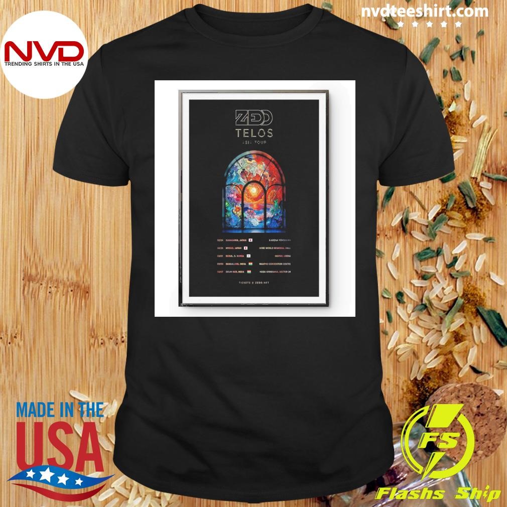 Zedd Telos Asia Tour Tickets Zedd Net 2025 Shirt