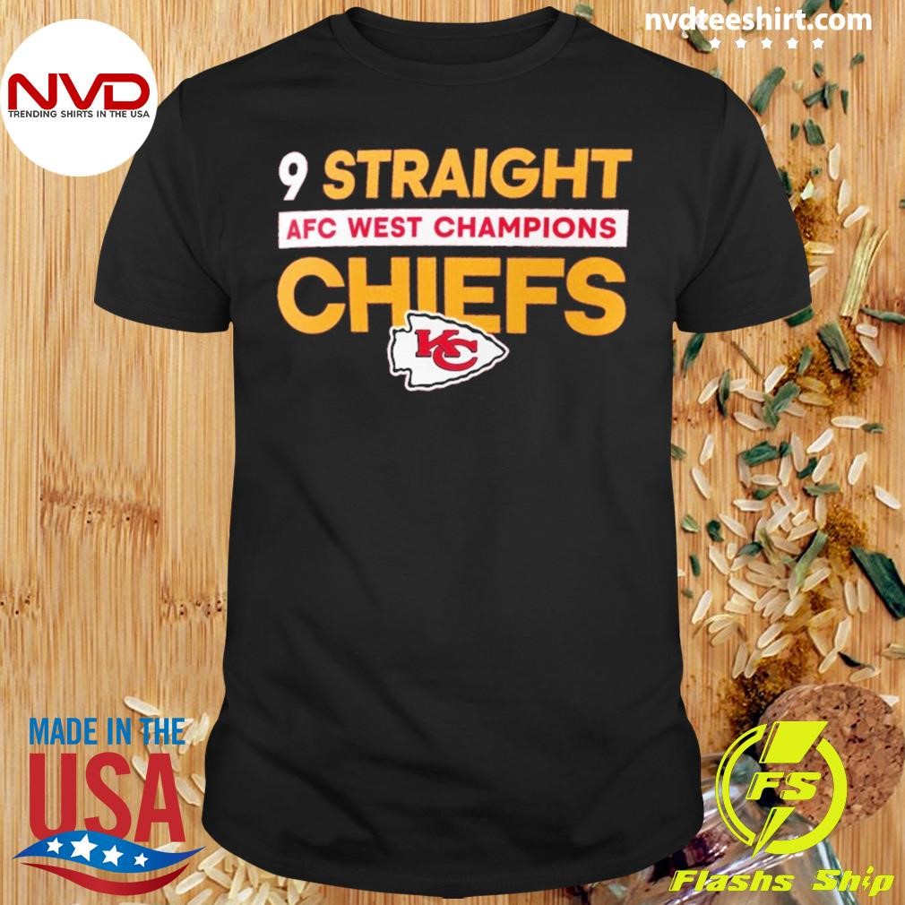 9 Straight Afc West Champions Chiefs Shirt