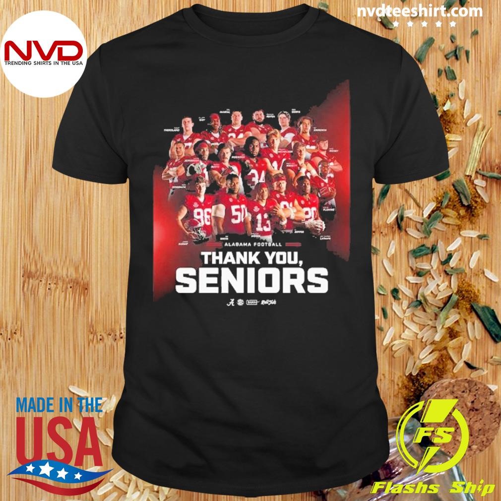 Alabama Crimson Tide Football Thank You Seniors Shirt