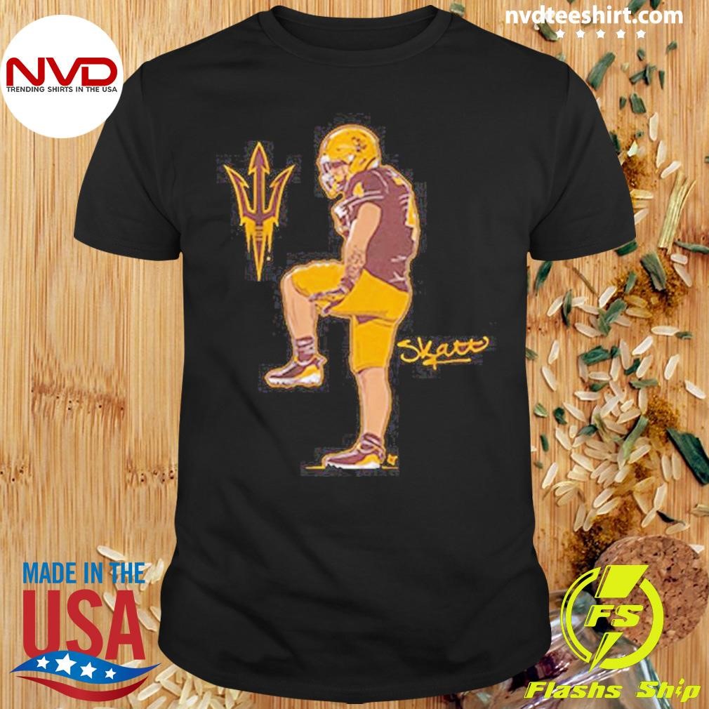 Arizona State Sun Devils Football Cameron Skattebo Superstar Pose Signature Shirt