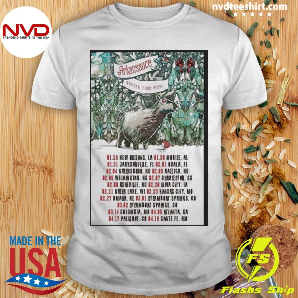 Arkansauce Winter Tour 2025 Poster Shirt