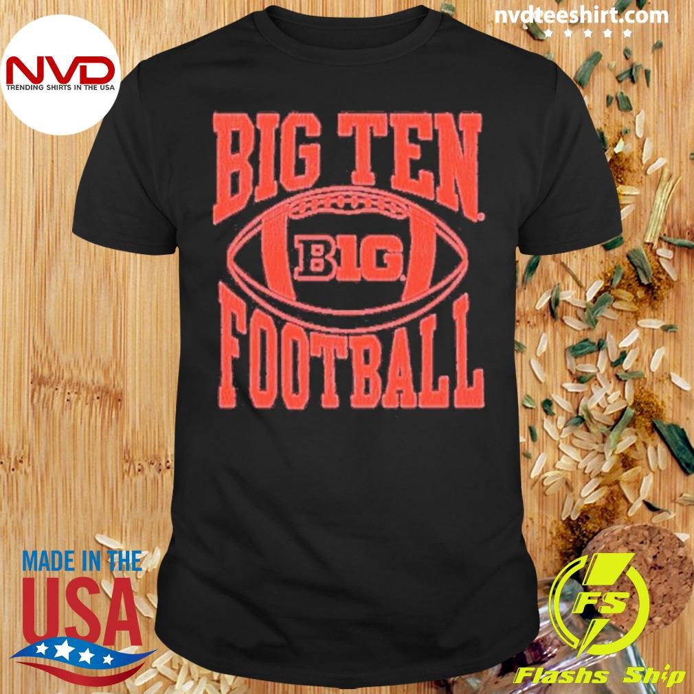 Big Ten Navy Blue Rally Football Arch Shirt