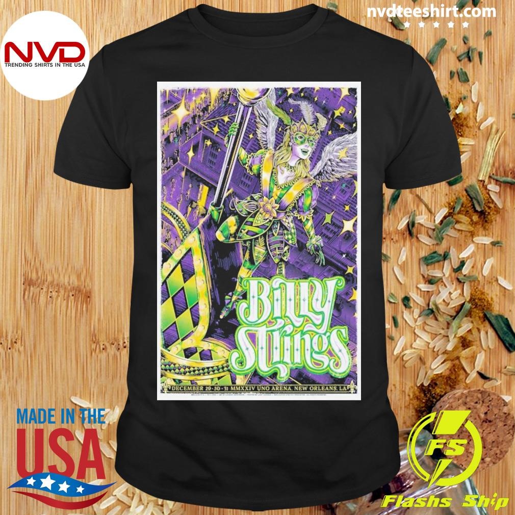 Billy Strings At Uno Lakefront Arena In New Orleans, La On Dec 29-31, 2024 Poster Shirt