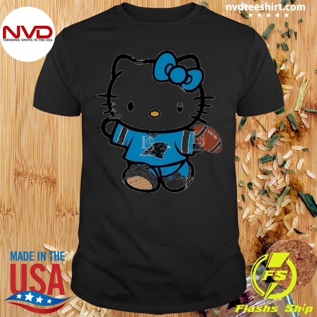 Carolina Panthers Hello Kitty Cute Celebrating Shirt