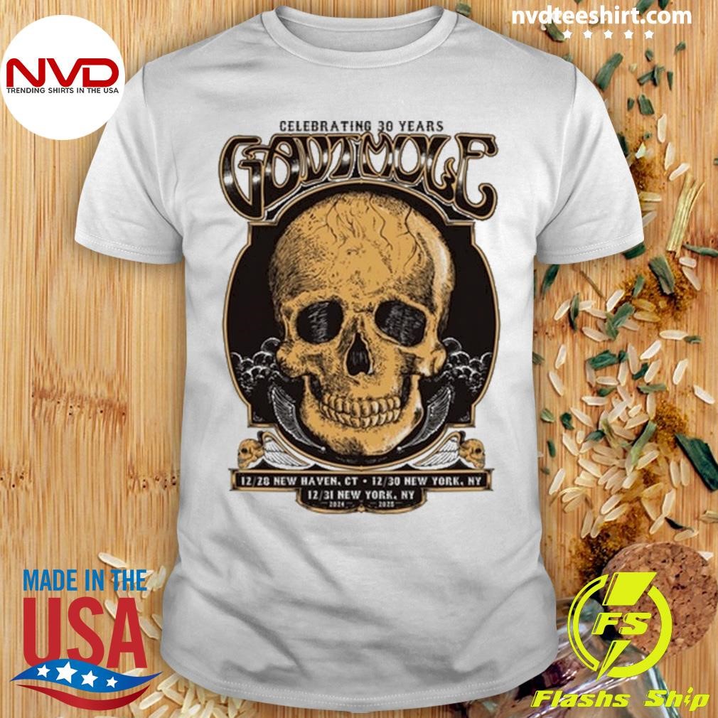 Celebrating 30 Years Gov't Mule Dec 28 2024 New Haven Ct And Dec 30-31 2024 New York Ny Shirt