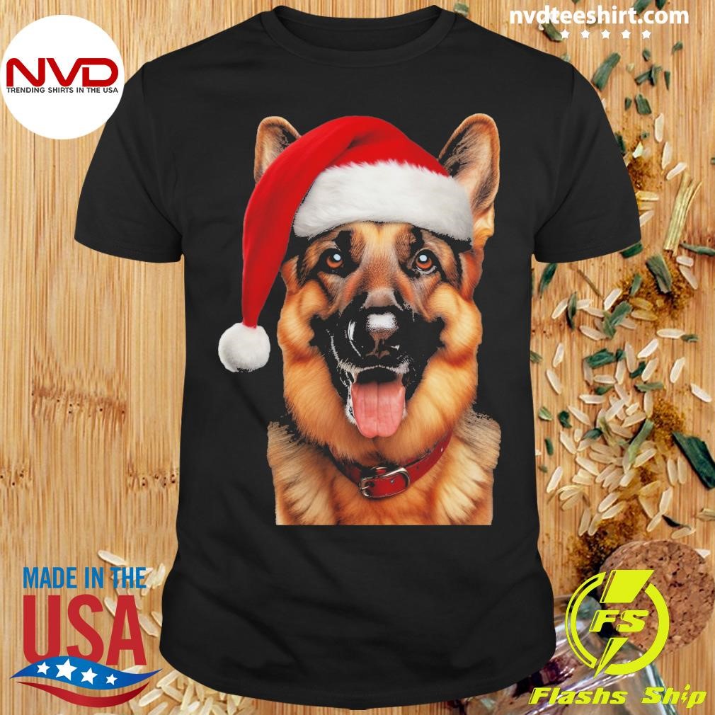 Christmas German Shepherd Xmas Dog Alsatian Shirt