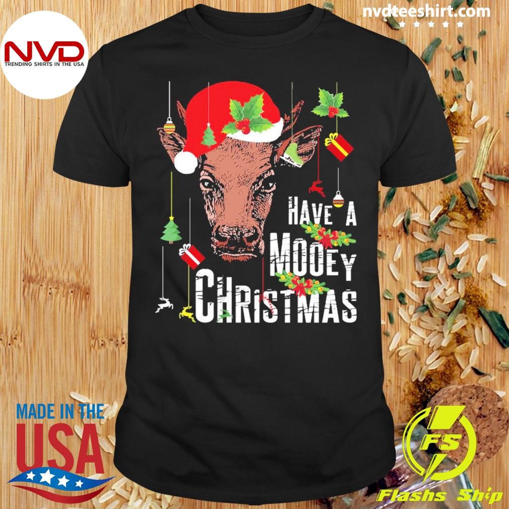 Cow Have A Mooey Christmas Shirt