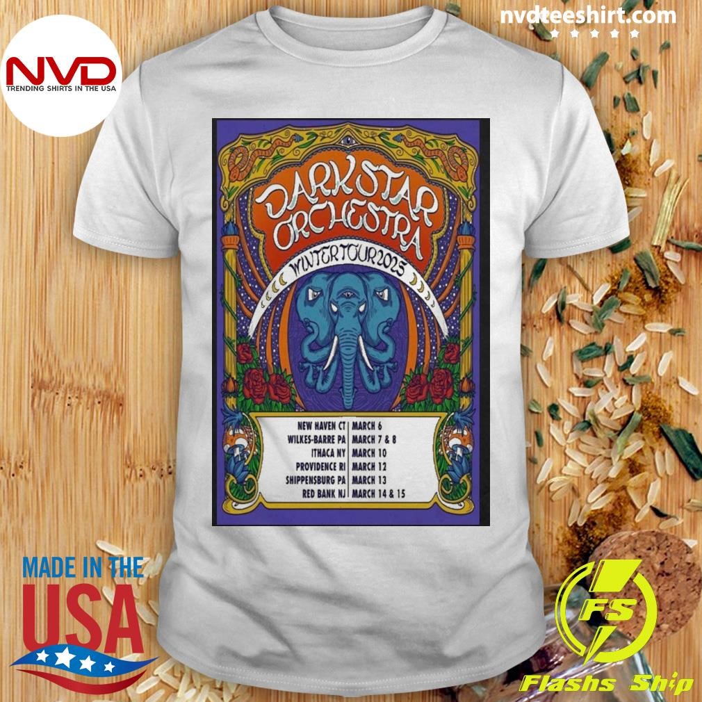 Dark Star Orchestra Winter March 2025 Tour Poster Shirt