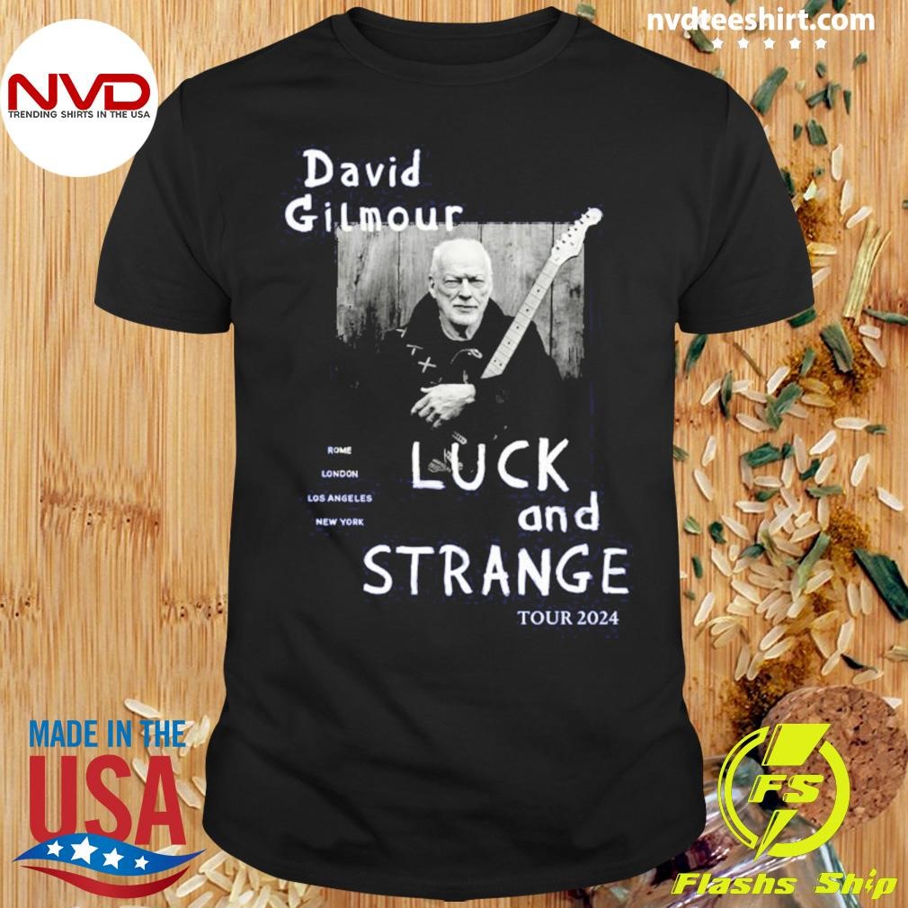 David Gilmour Luck and Strange 2024 Tour Shirt