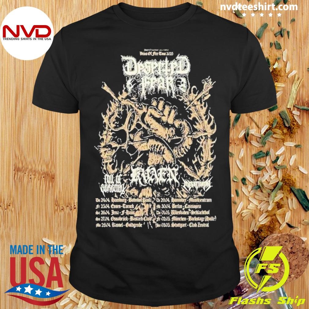 Deserted Fear Veins Of Fire 2025 Shirt