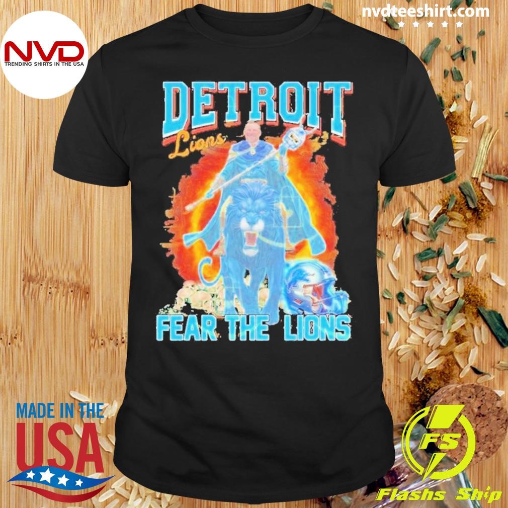 Detroit Lions Fear The Lions Nfl 2024-25 Shirt