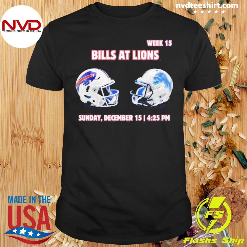 Detroit Lions vs Buffalo Bills Week 15, 2024 Game Day Shirt