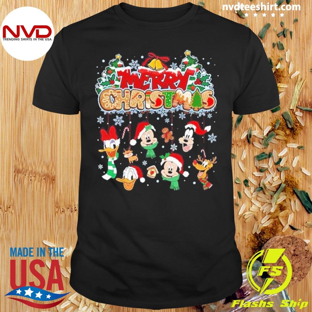 Disney Merry Christmas Mickey And Friend Shirt