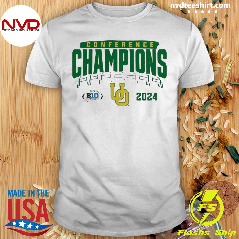 Ducks 2024 Big Ten Football Conference Champions Endzone Rush Shirt