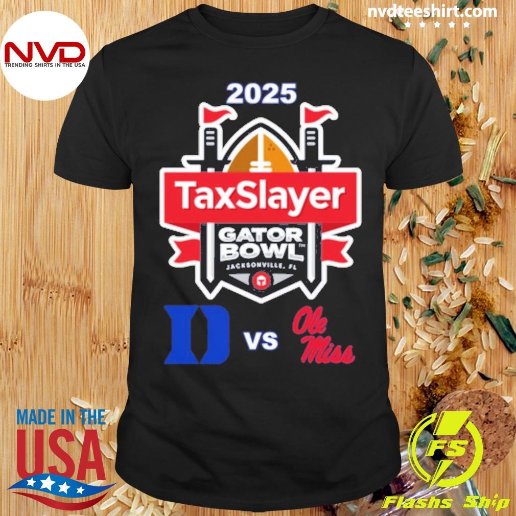 Duke vs. Ole Miss 2025 Taxslayer Gator Bowl Shirt