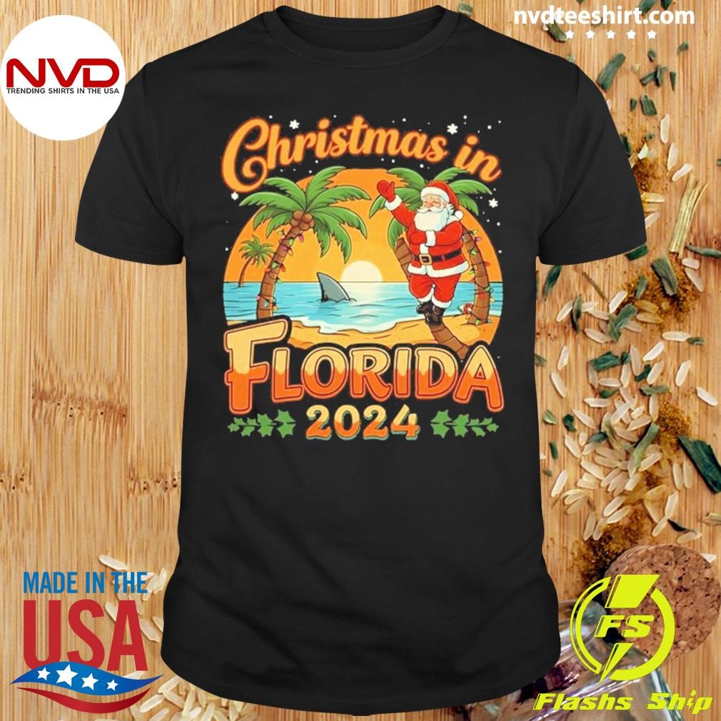 Family Vacation Christmas In Florida 2024 Shirt