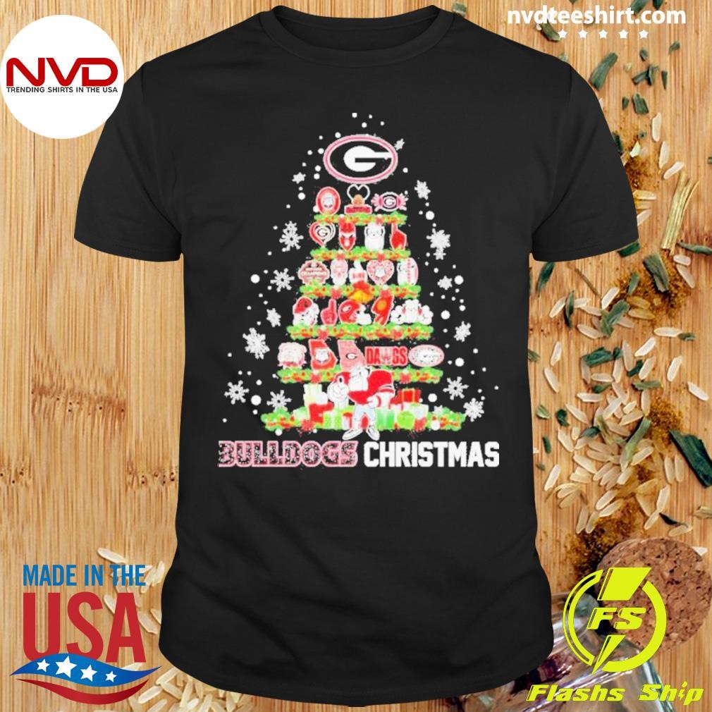 Georgia Bulldogs 2024 Champions Bulldogs Christmas Tree Shirt