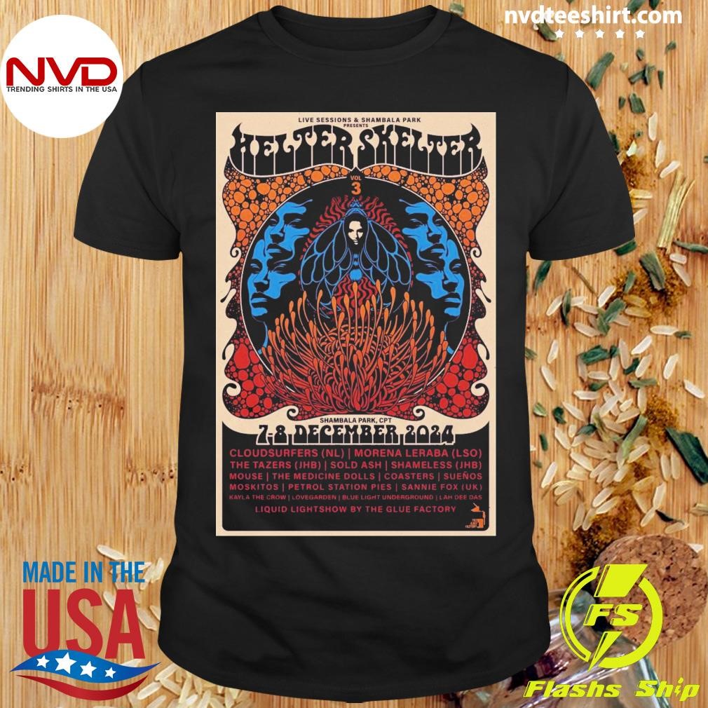 Helter Skelter Fest Dec 7-8 2024 Shambala Park In Cape Town South Africa Shirt